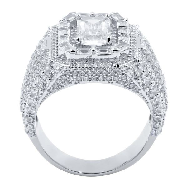 Sterling 925er Silber Iced Out Ring - REMINISCENT