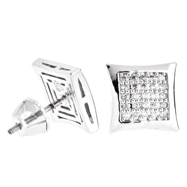 Iced Out Bling Micro Pave Clou d'oreille - KITE 10mm