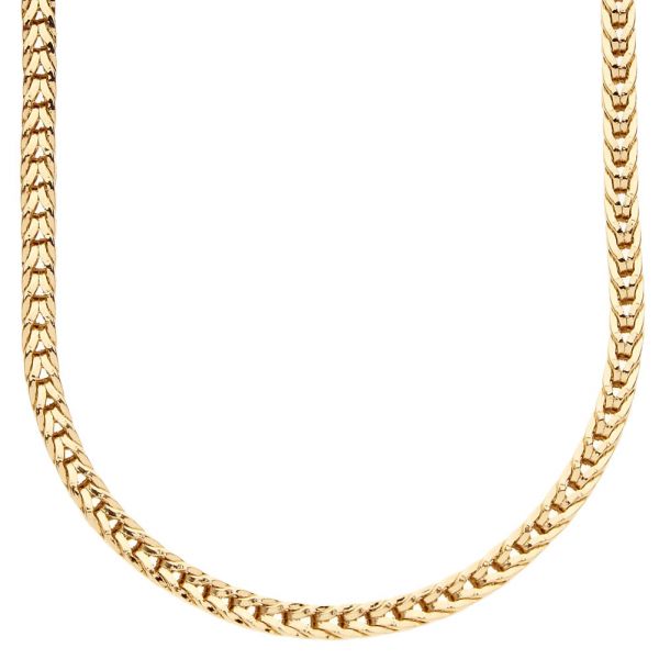 Iced Out Bling Designer FRANCO CHAIN - 4mm gold