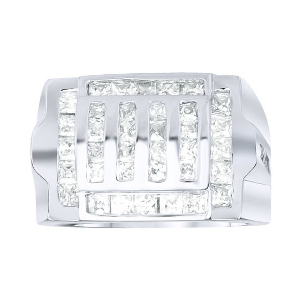 Sterling 925er Silber Pave Ring - GRILL