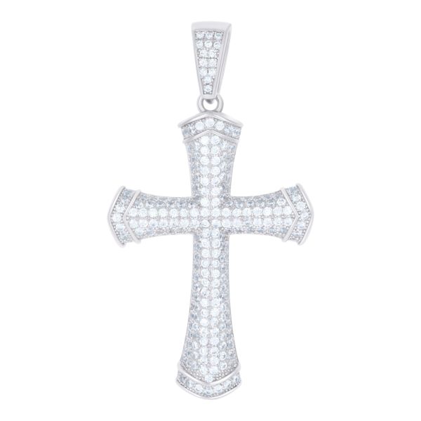 Premium Bling - 925 Sterling Silver Cross Pendant