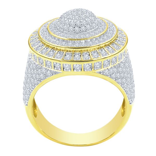 Sterling 925er Silber Micro Pave Ring - DAZZLE gold