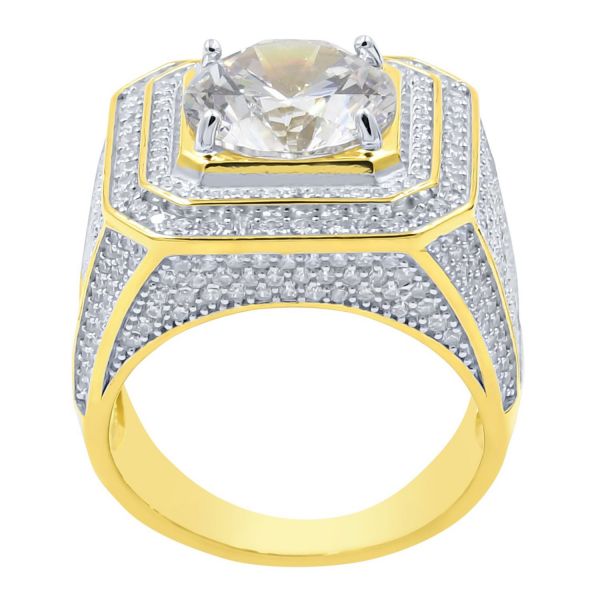 L'argent 925 Sterling Iced Out Bagues - PALATIAL