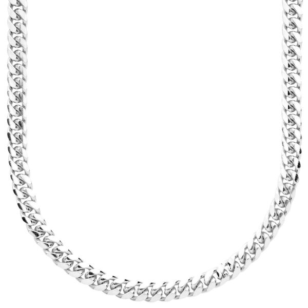 Sterling 925 Argent Gourmette Chaîne - MIAMI 5mm