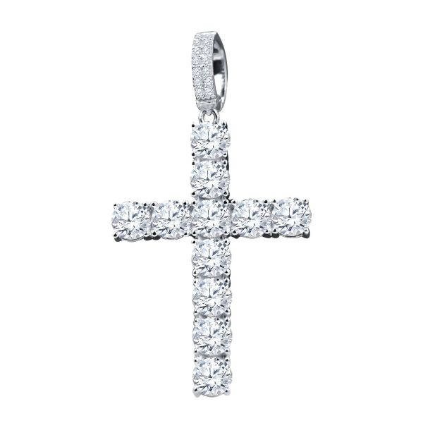 925 Sterling Silber Tennis Anhänger - 5mm Zirkonia