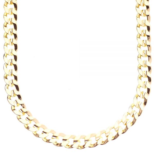 Iced Out Bling Hip Hop Curb Collier - 8mm or