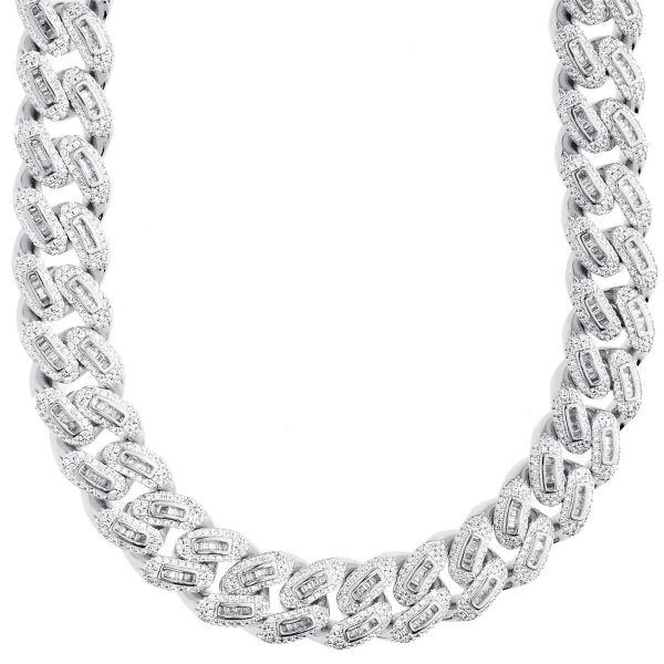 Iced Out Bling Zirkonia Panzerkette - Miami Cuban 12mm