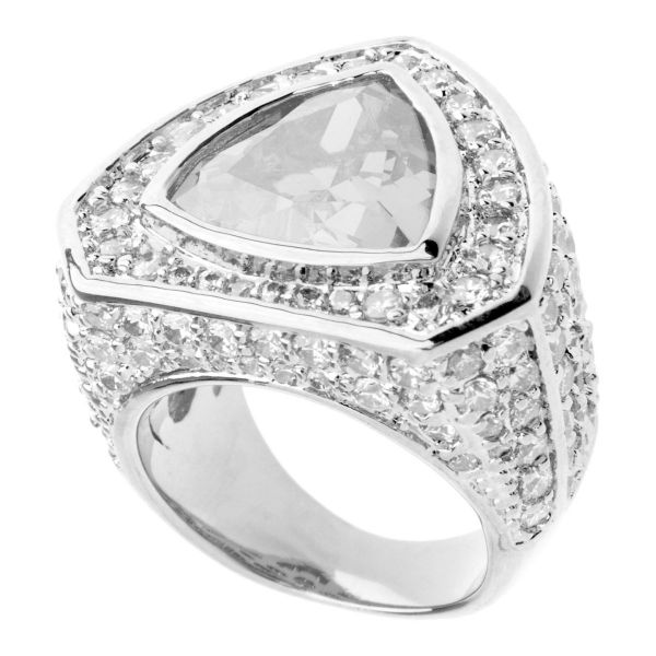 Iced Out Bling Micro Pave Ring - TRILLION Zirkonia