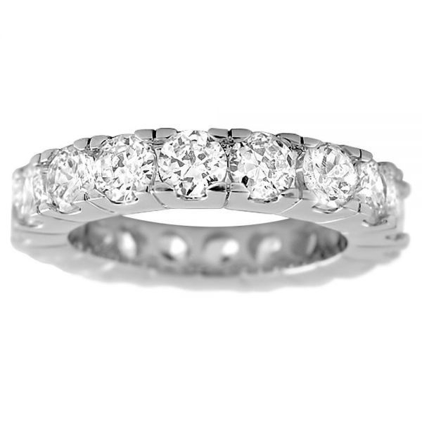 Iced Out Bling Micro Pave Bague - ETERNITY argent