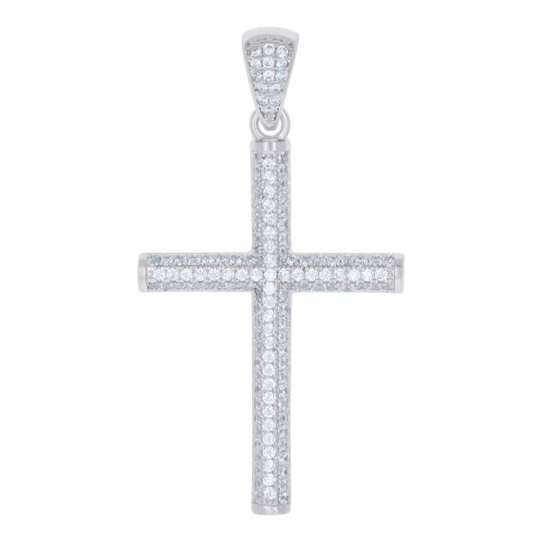 Premium Bling - 925 Sterling Silver Cross Pendant