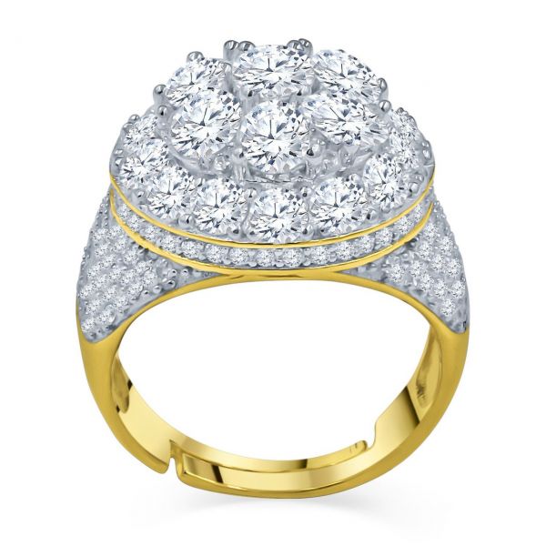 Sterling 925er Silber Micro Pave Ring - ANGELIC