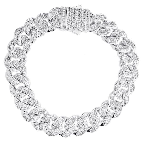 ICED OUT Cuban Link Panzerkette Armband - 12mm