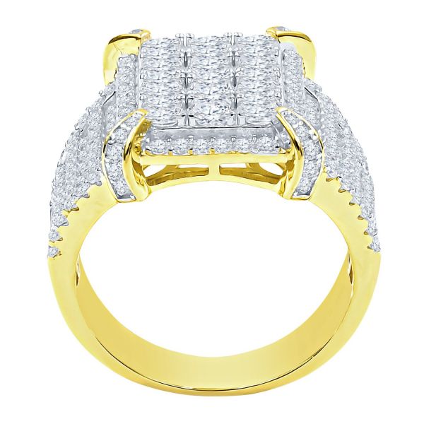 Sterling 925er Silber Micro Pave Ring - JAZZ gold