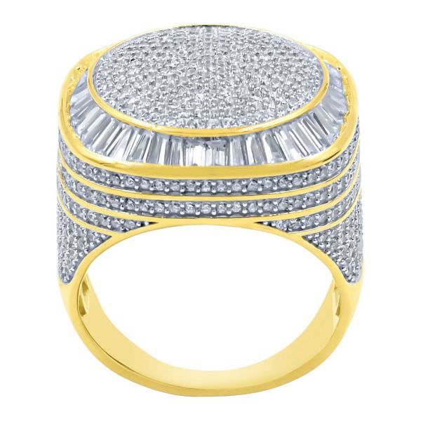 Sterling 925er Silber Iced Out Ring - INVEIGLE