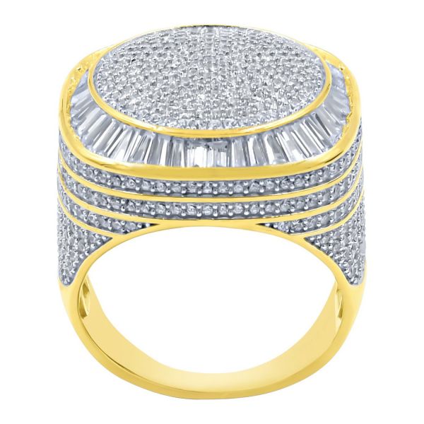 L'argent 925 Sterling Iced Out Bagues - INVEIGLE gold