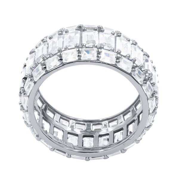 Sterling 925er Silber Micro Pave Ring - PRISMATIC