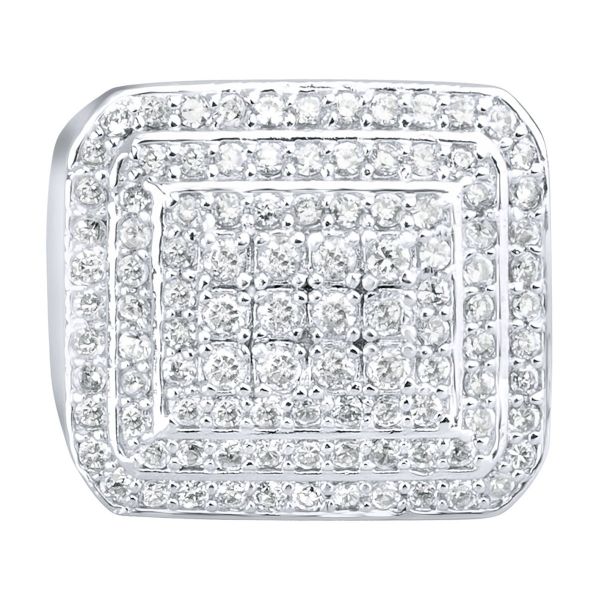 Sterling 925er Silber Pave Ring - DOME
